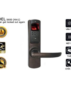 Khóa cửa vân tay ADEL 5600 (4in1)
